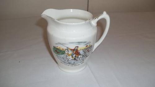 VERY RARE ANTIQUE BATTLE OF BOYNE COMMEMORATIVE JUG - ABOUT 100 YEARS OLD
