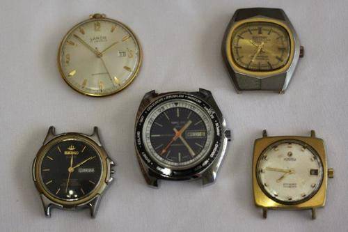 ***JOB LOT*** VINTAGE MEN'S WATCH'S INCLUDING SEIKO, ROAMER, TOPAZ, LANCO AND ROTTERY!!! SOLD AS IS