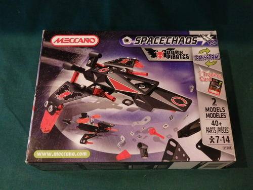 AN AWESOME MECCANO "SPACE CHAOS" DARK PIRATES BUILDING SET IN IT'S ORIGINAL BOX