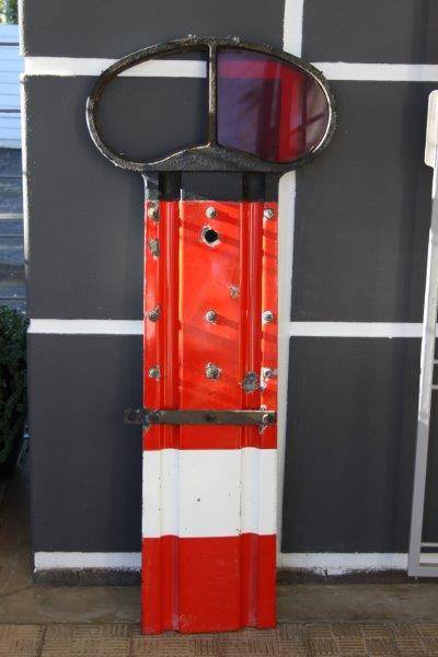 SCARCE & STUNNING VINTAGE SOUTH AFRICAN RAILWAY CAST IRON & ENAMEL SIGN - ORIGINAL & AWESOME!!!