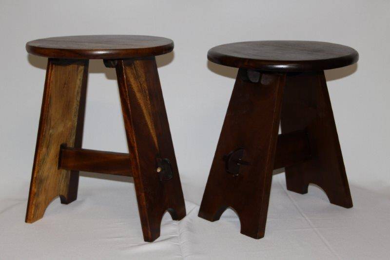 A PAIR OF STUNNING ANTIQUE MILKING STOOLS IN GREAT CONDITION!!! AWESOME FURNITURE!! BID PER STOOL!!!