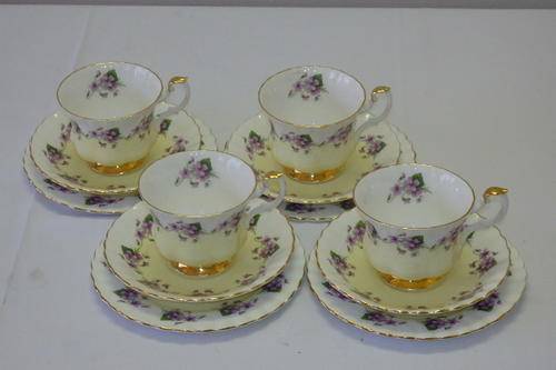 A SPECTACULAR AND EXTREMELY RARE ROYAL ALBERT "UN-NAMED PATTERN (No. 4361)" 12 PIECE TEA SET = WOW!!