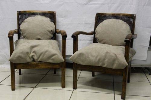 WOW!!! A BEAUTIFUL PAIR OF ANTIQUE RATTAN CHAIRS PERFECT AS FEATURE PIECES IN A ROOM! bid per chair