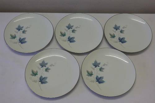 A STUNNING "ROYAL CERAMICS" BY NORITAKE OF JAPAN "VINTAGE SERIES" SET OF FIVE STARTER PLATES