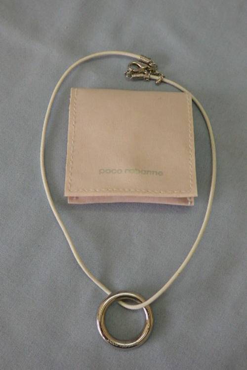 AN AWESOME BRANDED "PACO RABANNE" "ETERNAL FEMININITY" METAL RING NECKLACE / BRACELET COMBINATION