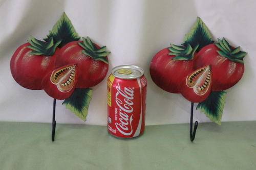 TWO AWESOME HANDMADE AND HAND PAINTED (INDIAN MADE) COLOURFUL WALL MOUNTABLE COAT HANGERS bid/hanger