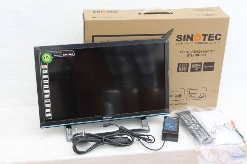 TWO BRAND NEW SINOTEC 19" LED HD READY TV's STILL IN THE BOX!!! BRAND NEW!!!