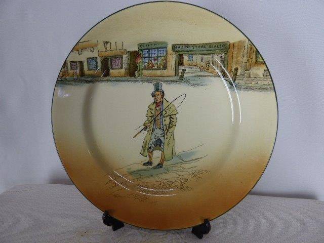 A FABULOUS ROYAL DOULTON DISPLAY PLATE OF "BARKIS" FROM CHARLES DICKENS, DAVID COPPERFIELD! WOW!!!