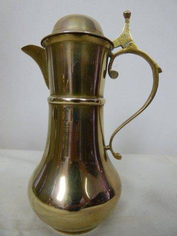 A BEAUTIFUL DAINTY AND ELEGANT BRASS COFFEE POT TO ADD TO YOUR COLLECTION OR DISPLAY. STUNNING!!