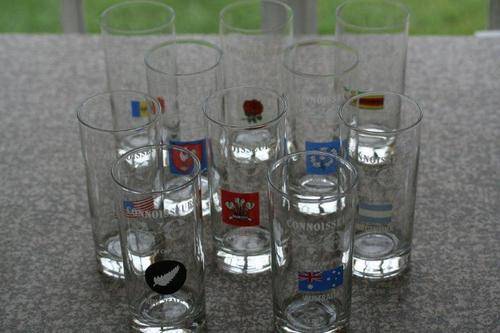 1991 WORLD CUP COLLECTION OF DRINKING GLASSES!!!