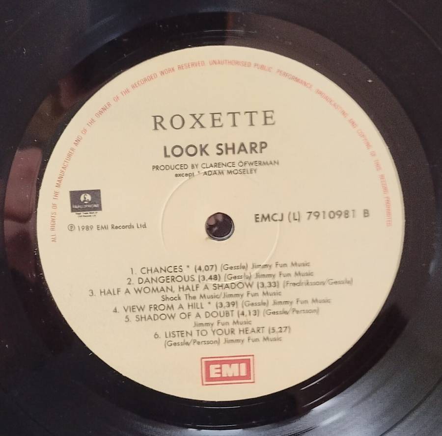 ROXETTE - LOOK SHARP! - VINYL LP
