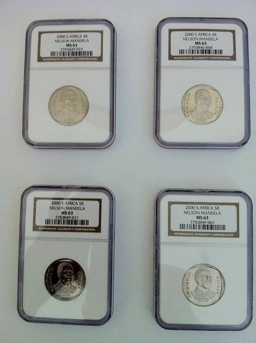 2000 R5 NELSON MANDELA COINS MS63