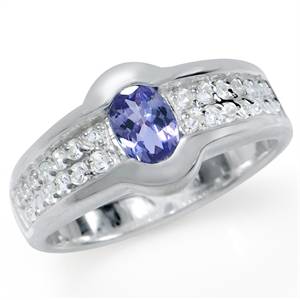 BEAUTIFUL TANZANITE WEDDING RING!