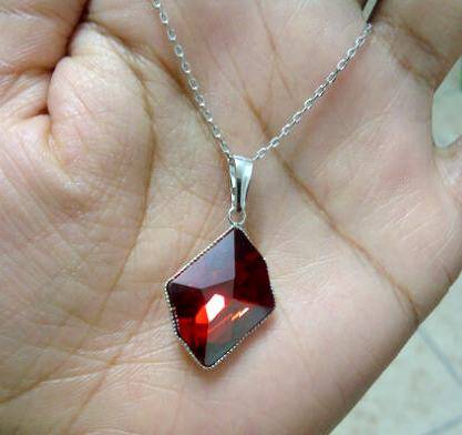 Fire Red Swarovski Necklace