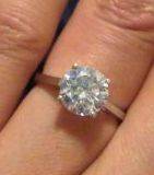 Outstanding- Simulated Diamond Solitaire Engagement Ring