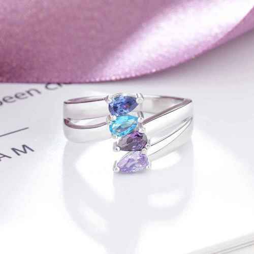 Spoil Mom with this Sterling Silver Personalized Ring