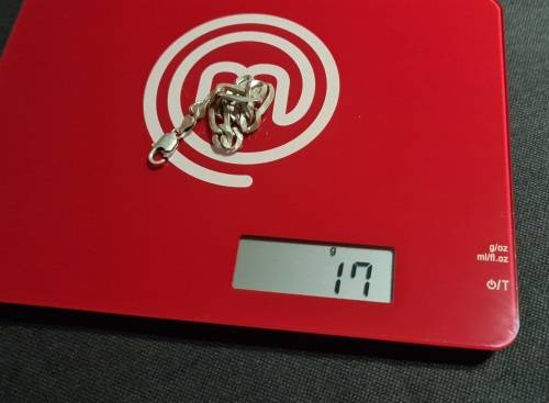 ***STERLING SILVER FIGARO 10MM BRACELET 17 GRAMS ***