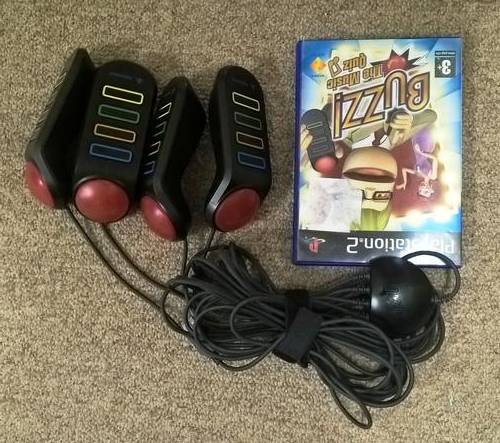 Buzz Music Quiz + 4 buzzers PS2