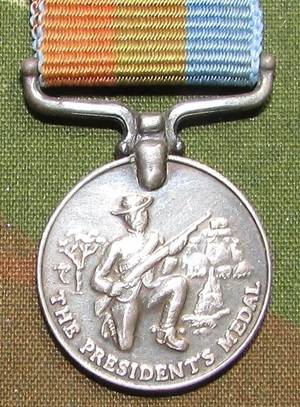 Rhodesia - Presidents Medal for Shooting Miniature Medal