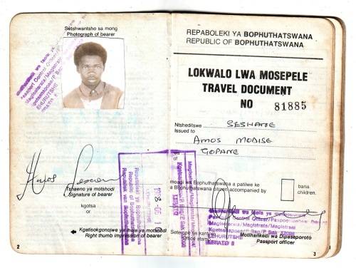 Apartheid Era Bophuthatswana Travel Book to Lokwalo Lwa Mosepele ( RSA and Bop Endorsements )