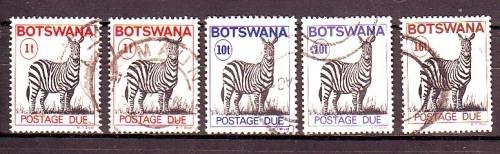 Botswana Used Postage Due's