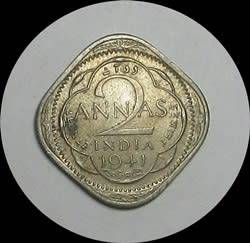 1941 India 2 Annas