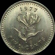 1977 Rhodesia 5 Cent
