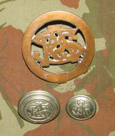SAR Railway Cap Badge and Buttons