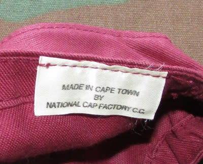 Uknown " Maroon " Kiko Type Cap by the National Cap Factory in Cape Town