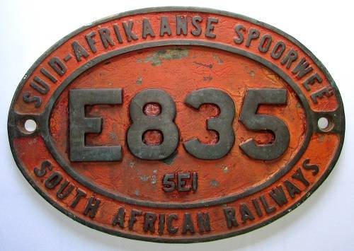 Original Period SAR/SAS " E 835 " Plate