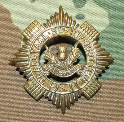 Transvaal 8th Infantry Scottish Cap Badge