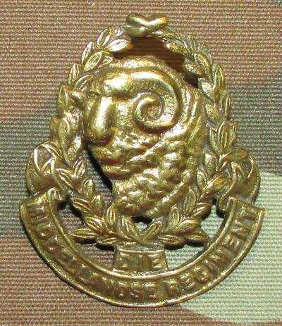 Die Middelandse Regiment Cap Badge