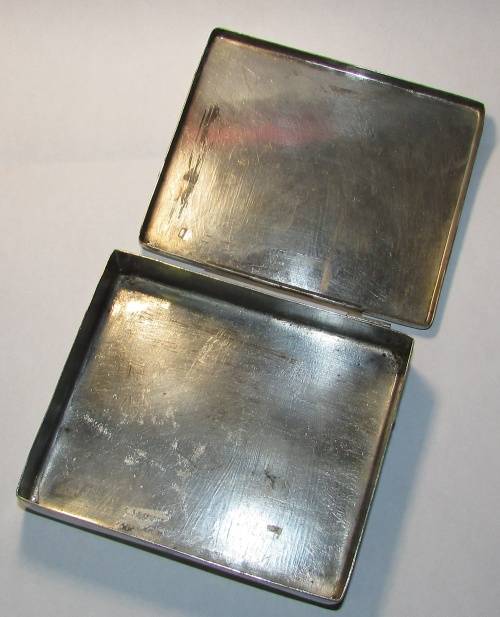 World War Two - Silver Staff Corps Cigarette Case ( Egypt )