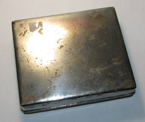 World War Two - Silver Staff Corps Cigarette Case ( Egypt )