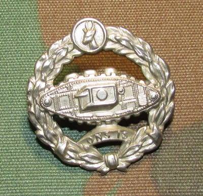 Tank Corps Cap Badge