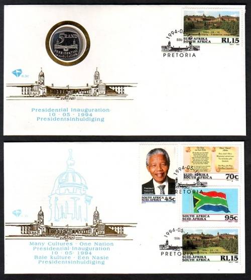 1994 Nelson Mandela Presidential Inuaguration FDC Set