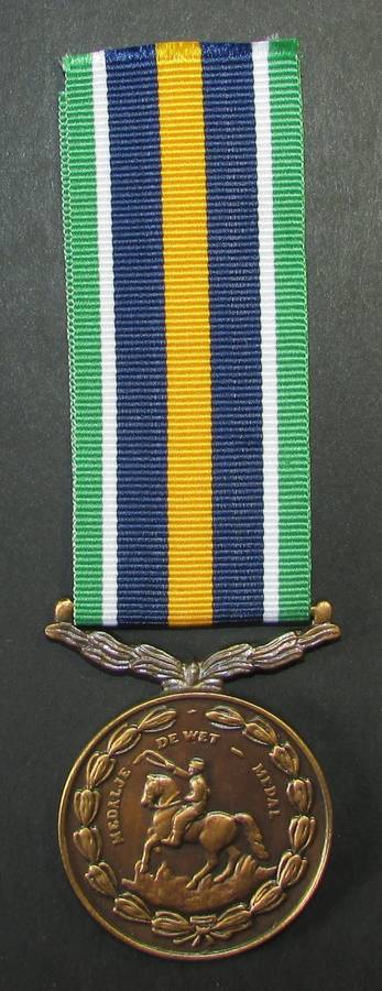 SADF Full Size De Wet Medal - Number 22078