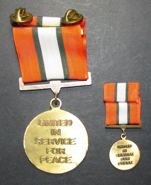 Full Size Multinational Force & Observers Full Size Medal with Miniature