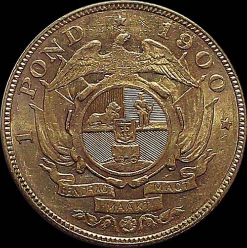 Please Read Terms - 1900 ZAR Gold Pond - Candidate For Grading