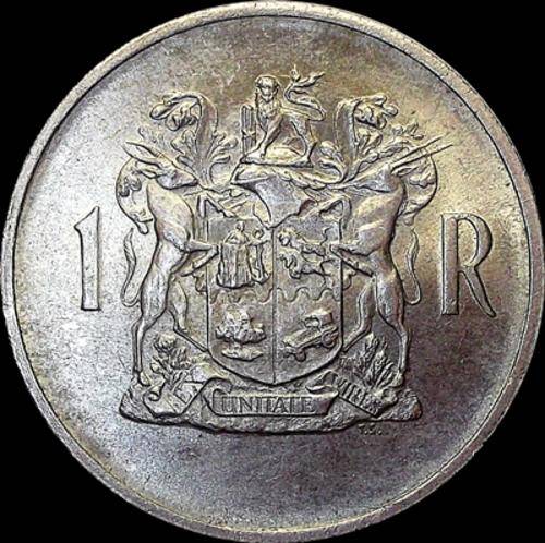 80% Silver - 1969 Republic of South Africa One Rand Piece - Very Nice Coin