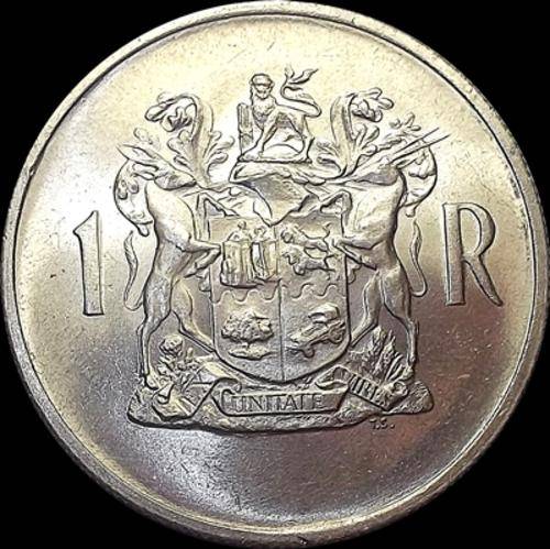 80% Silver - 1969 Republic of South Africa One Rand Piece - Very Nice Coin