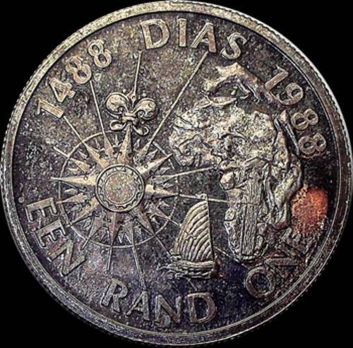 Silver UNC - 1988 Dias One Rand Piece
