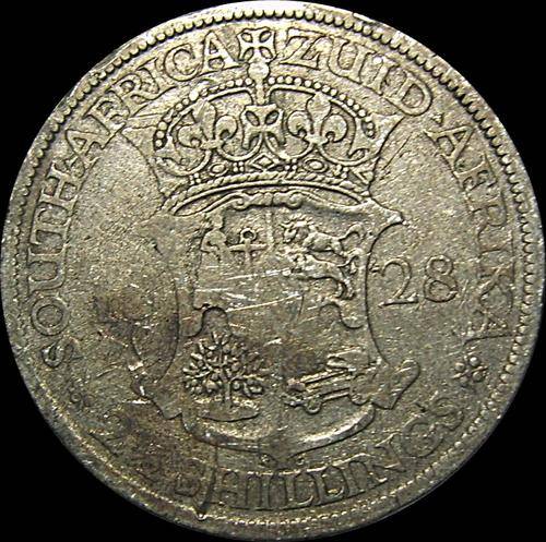 1928 Union of South African Silver Half Crown ( King George V ) 80% Silver