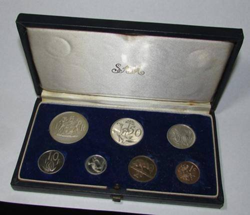1968 RSA Short Proof Set with Silver 1 Rand