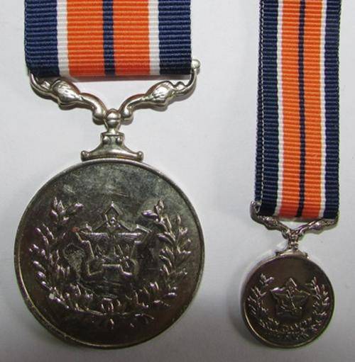 SADF - Full Size General Service Medal with Miniature