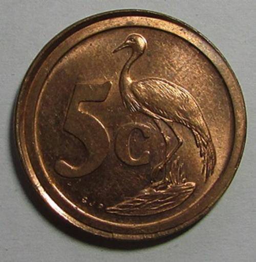 Error Coin - Republic of South Africa 5c Piece
