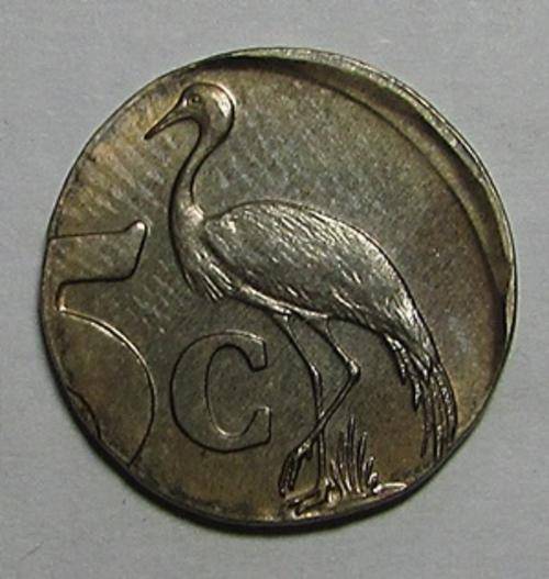Error Coin -  Republic of South Africa 5c Piece