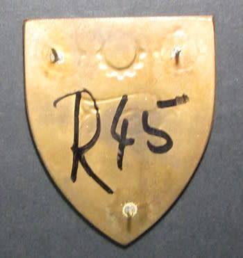 SADF - 44 Parachute Brigade Maintenance Unit Shoulder Flash ( White Cogs - Owen F23 )