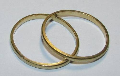 Ladies's 9CT Gold Bands - Total Weight 3 Grams