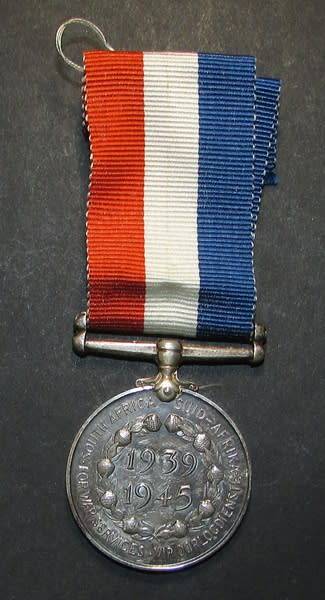 Full Size World War Two Medal for War Services - South Africa